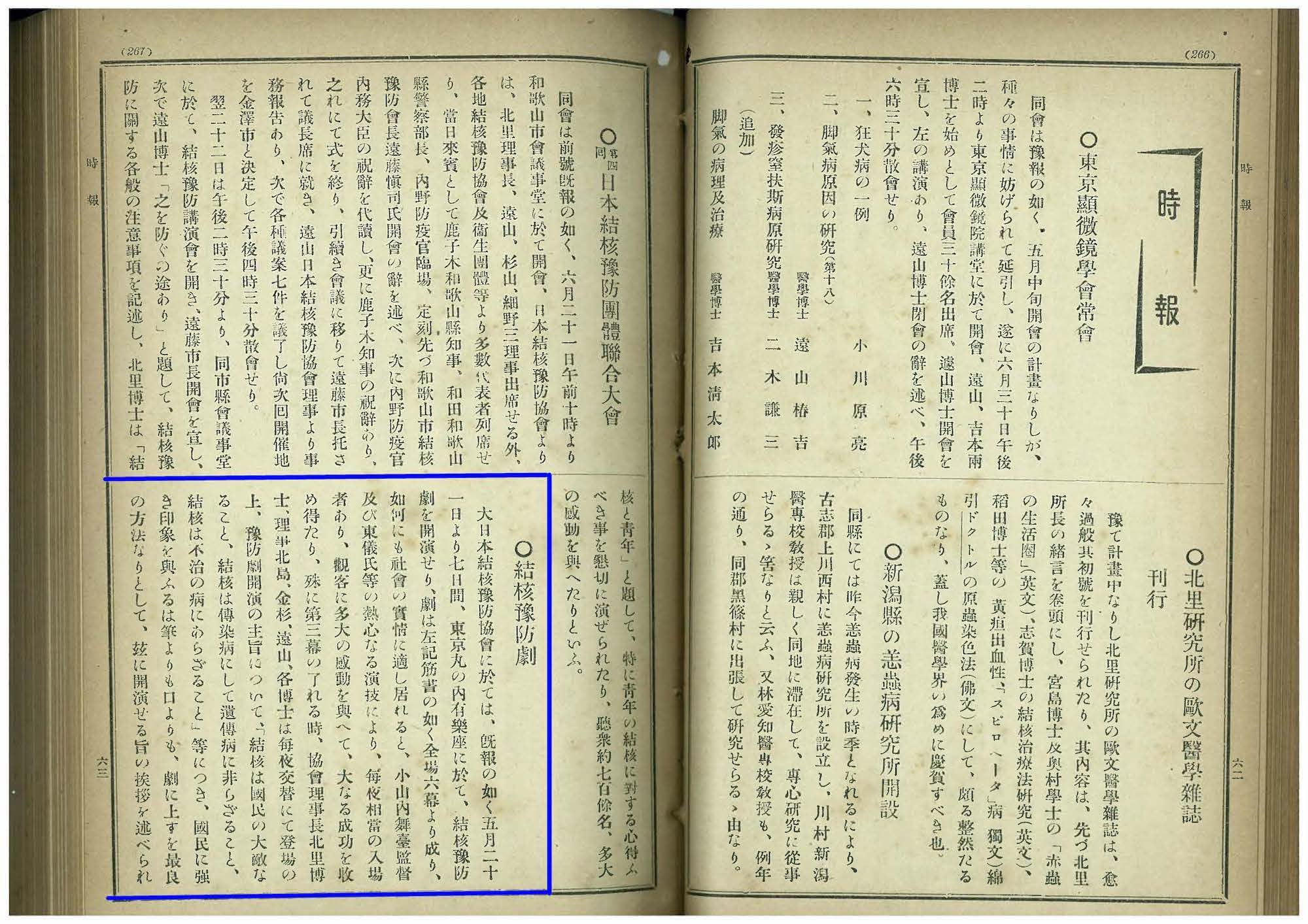 結核予防劇 回る春